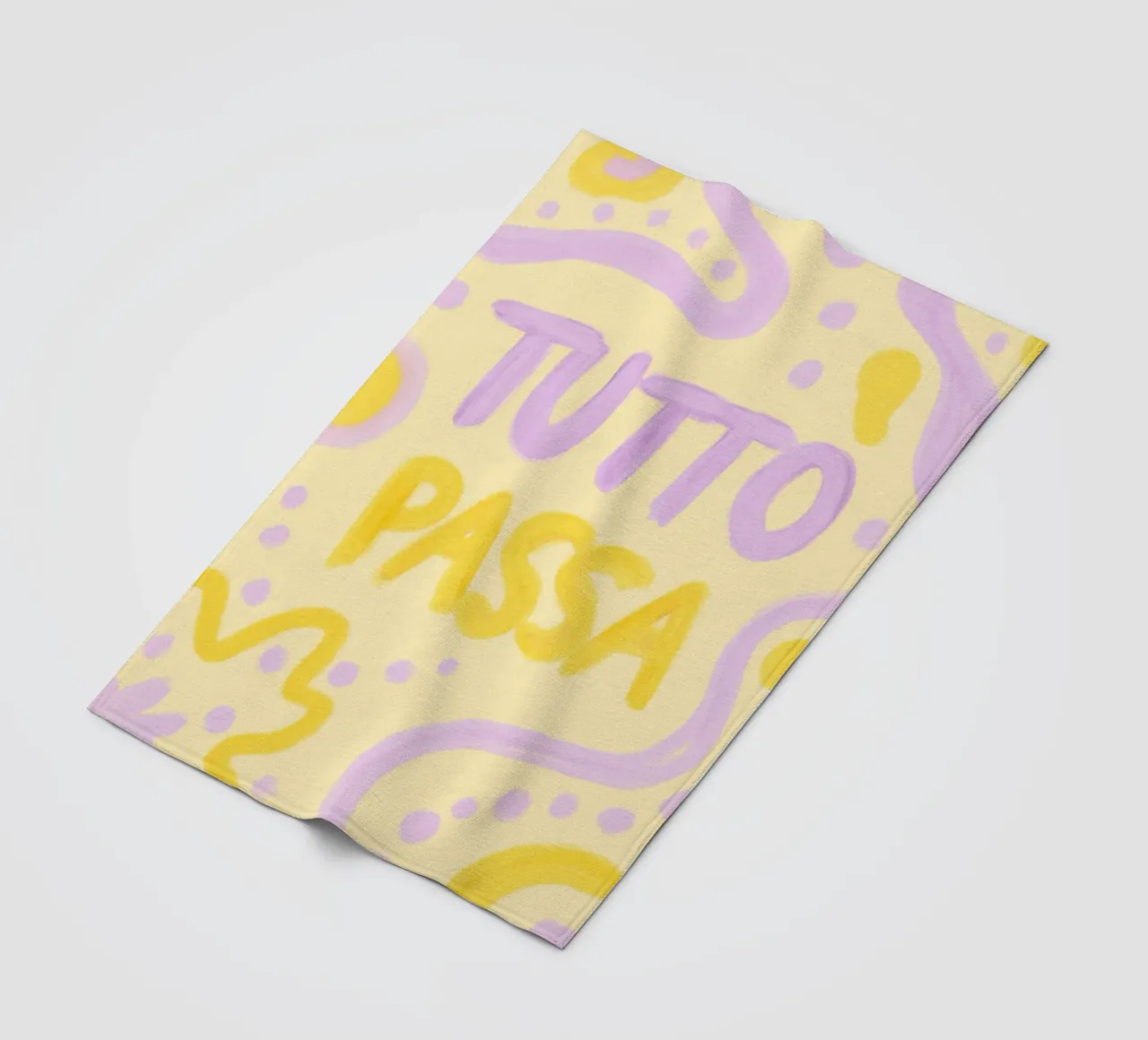 Tutto Passa coperta in pile da Studio Dolci