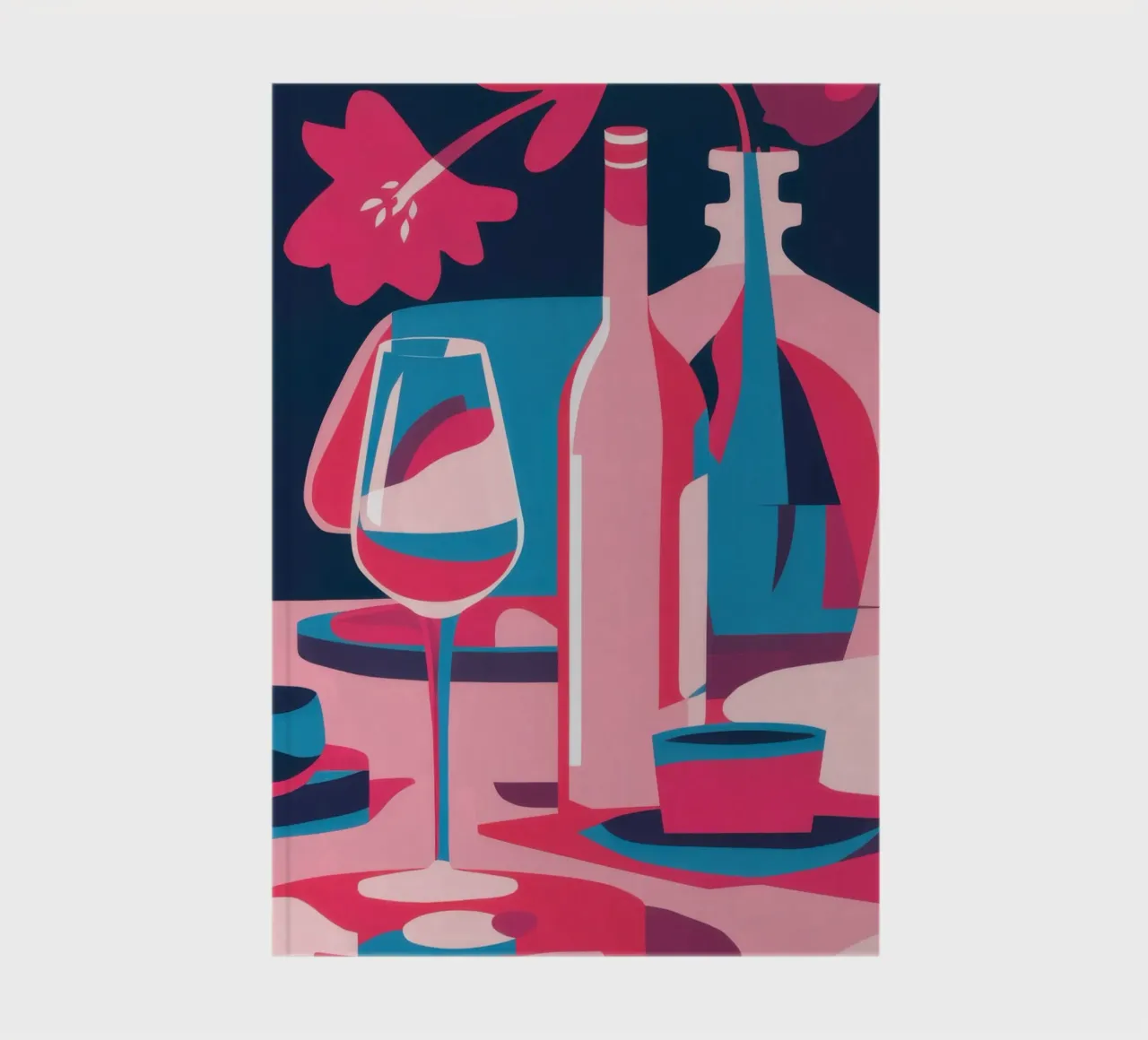 Abstract Wine Pairing notebook by Kala Martir