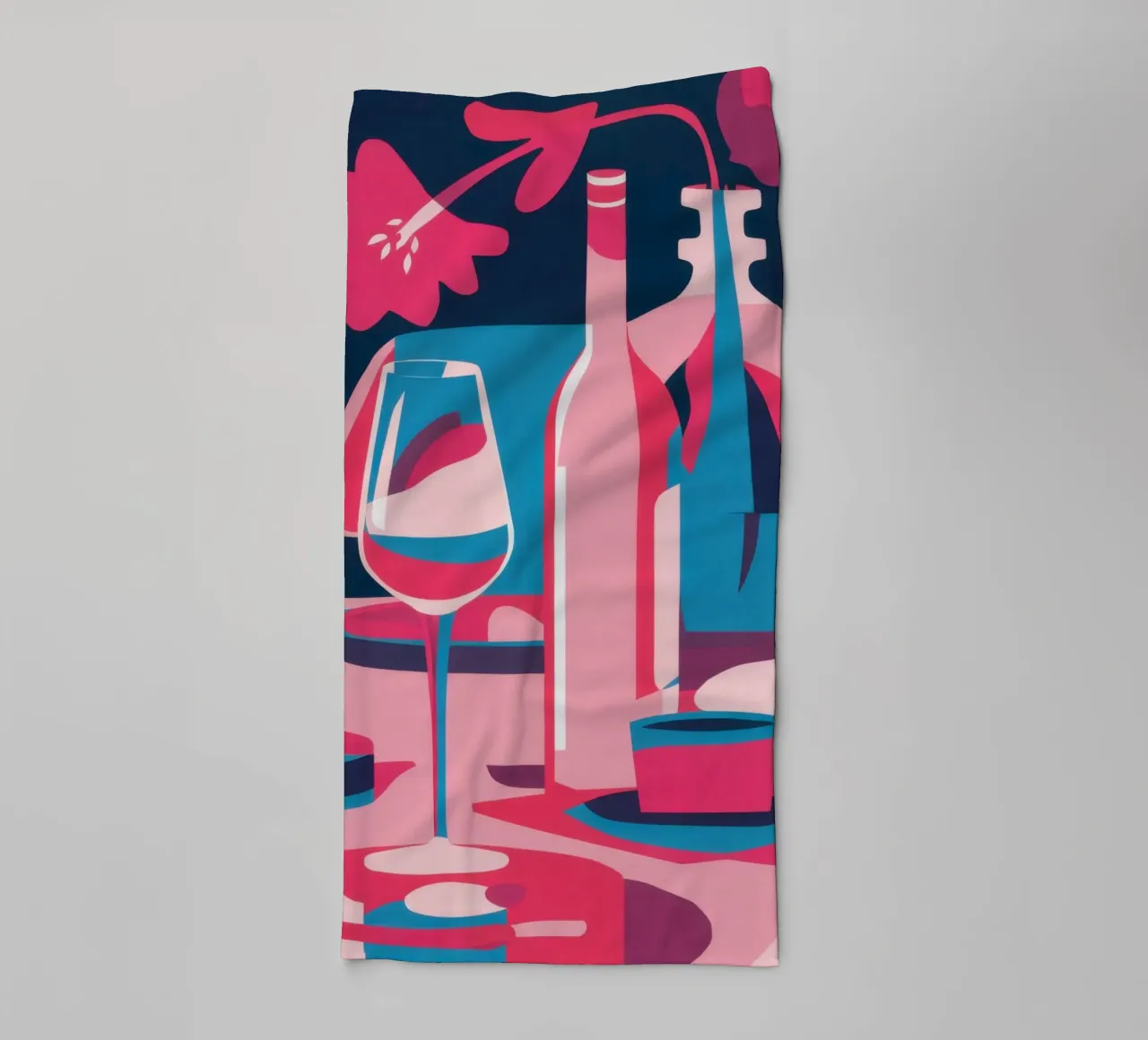Abstract Wine Pairing towel by Kala Martir