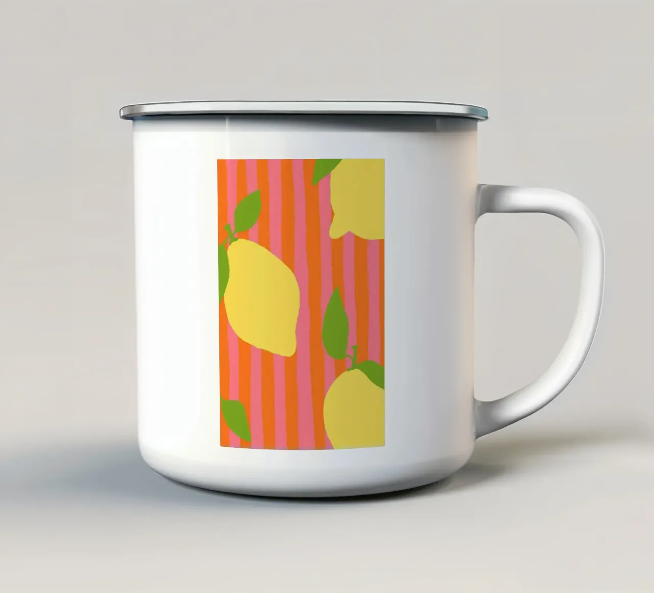 Zitronen Pink Orange tazza in smalto da Studio Dolci