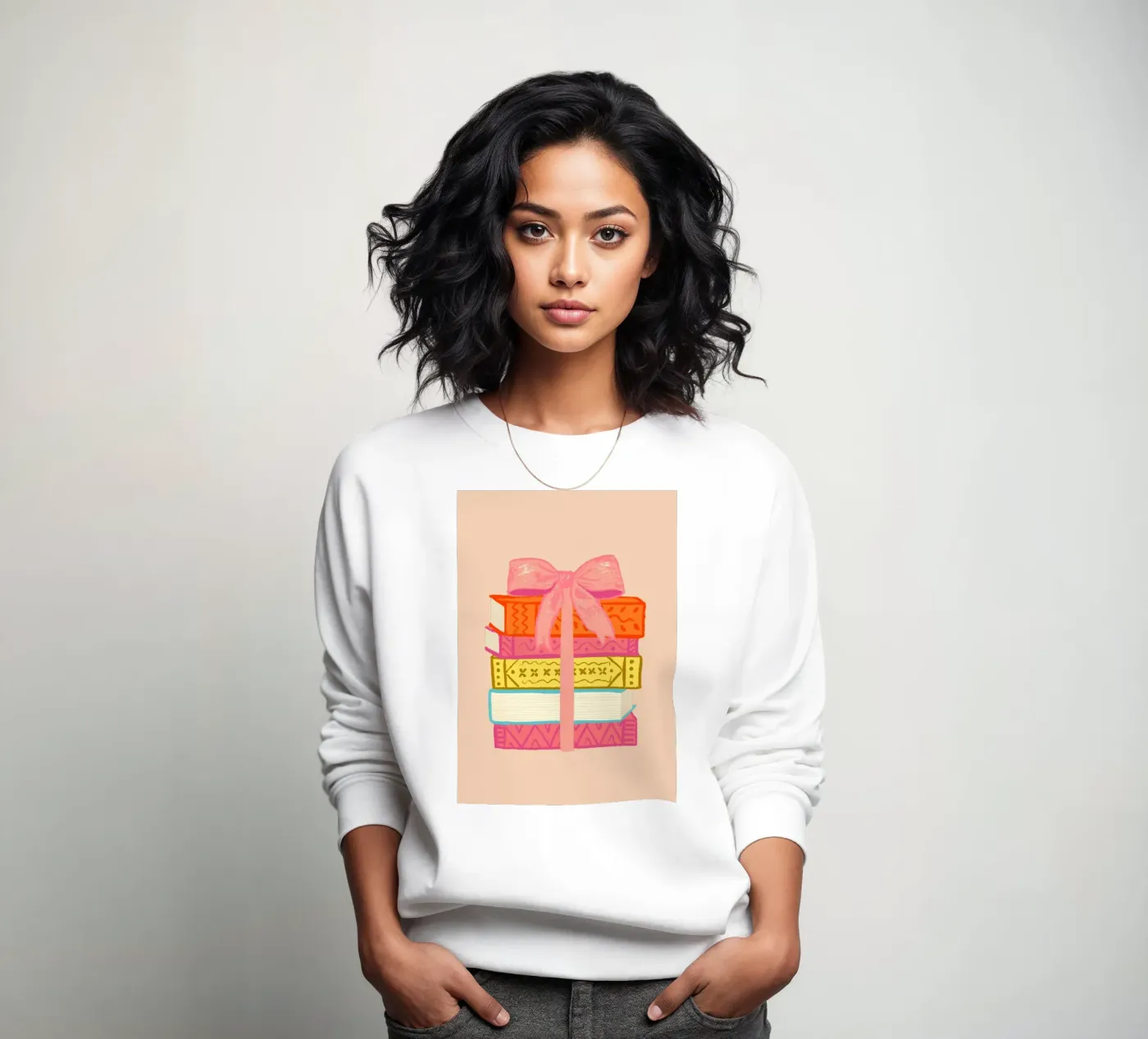 Book Stack sweatshirt van Studio Dolci