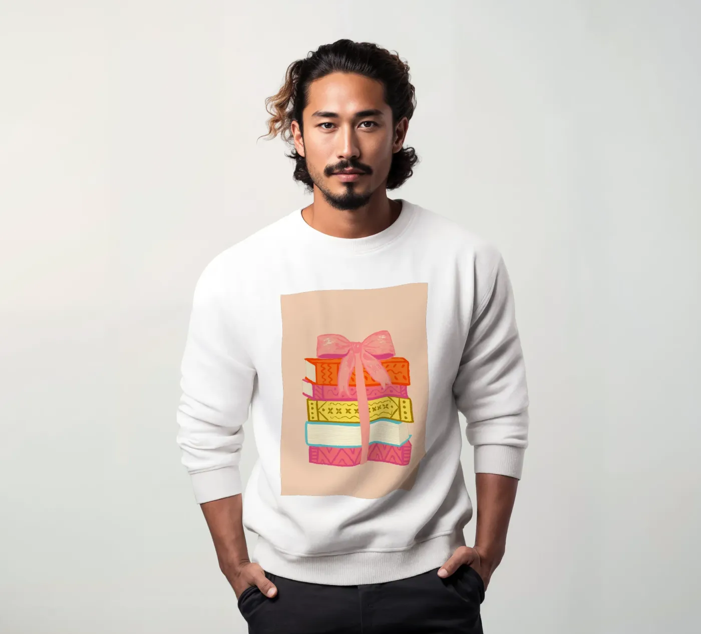 Book Stack sweatshirt van Studio Dolci
