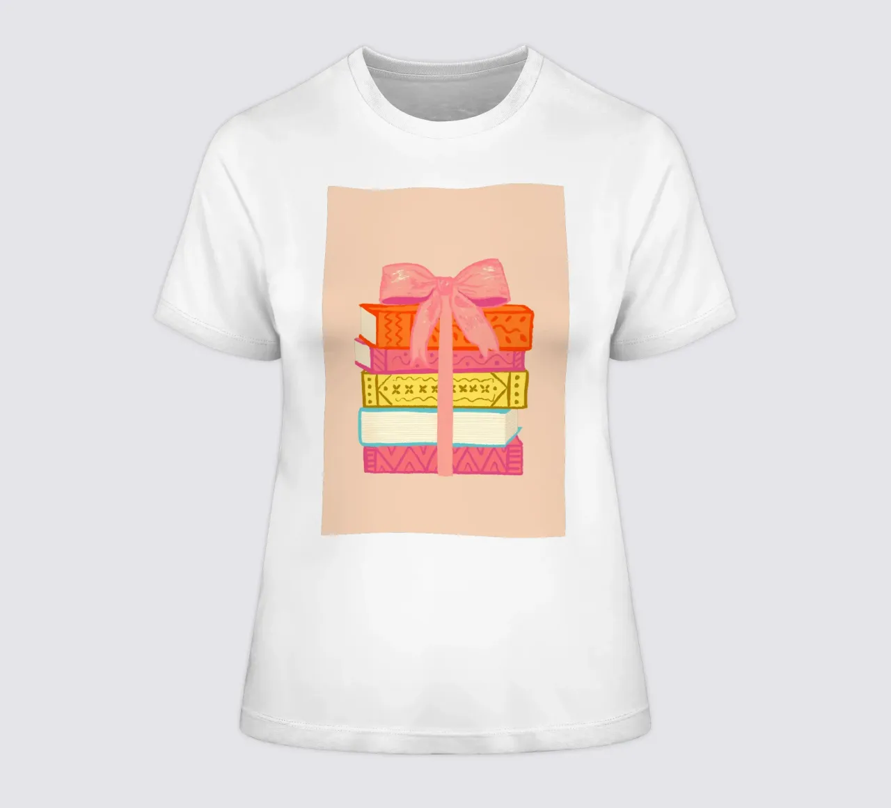 Book Stack t-shirt da donna da Studio Dolci
