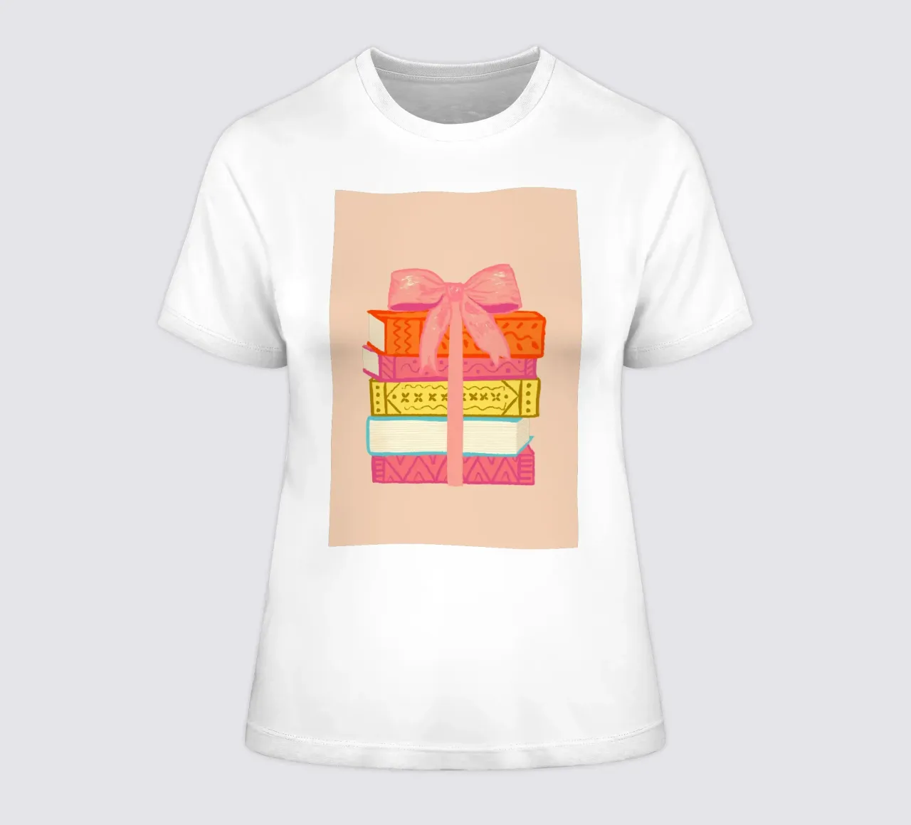 Book Stack t-shirt da donna da Studio Dolci