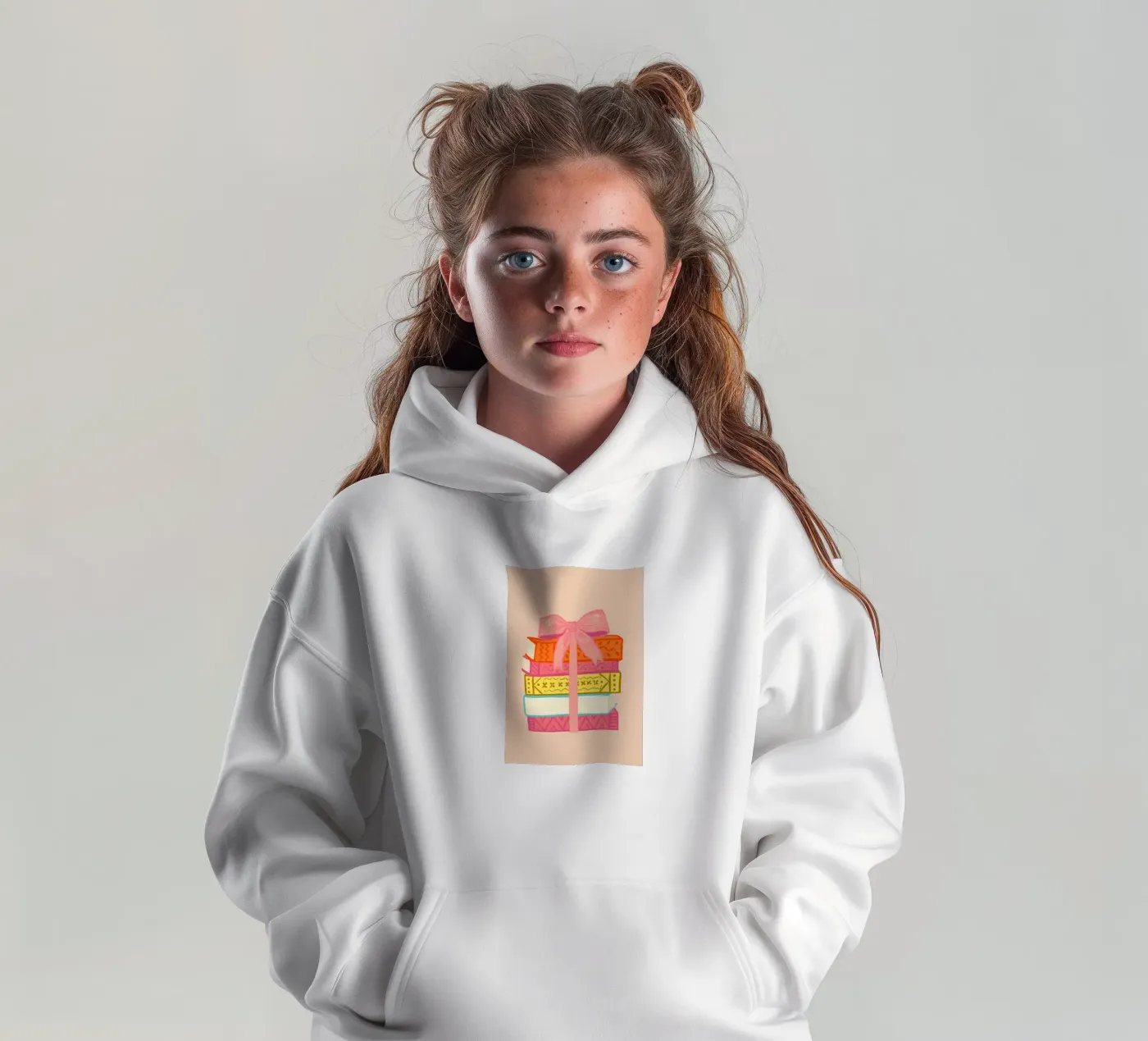 Book Stack kinder hoodie van Studio Dolci