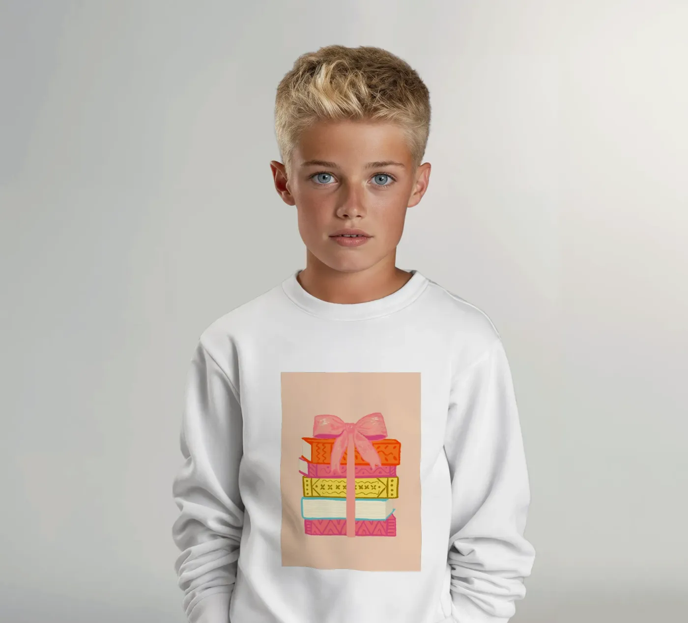 Book Stack kinder sweatshirt van Studio Dolci