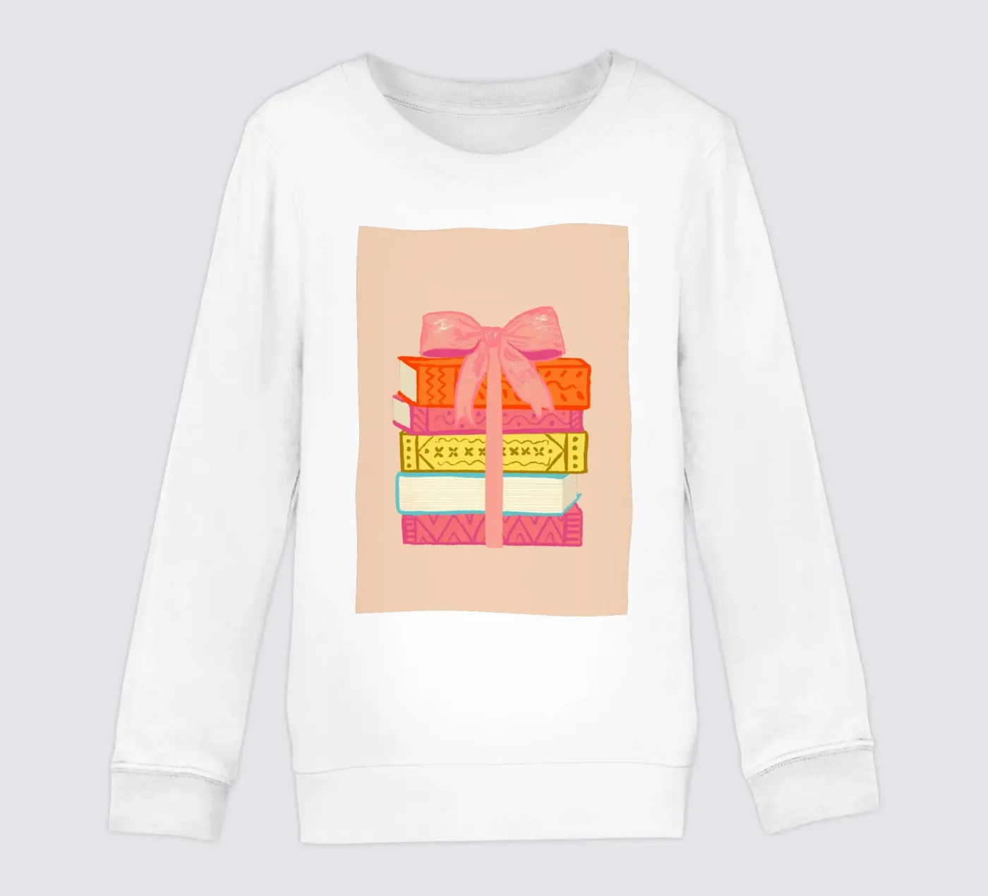 Book Stack kinder sweatshirt van Studio Dolci