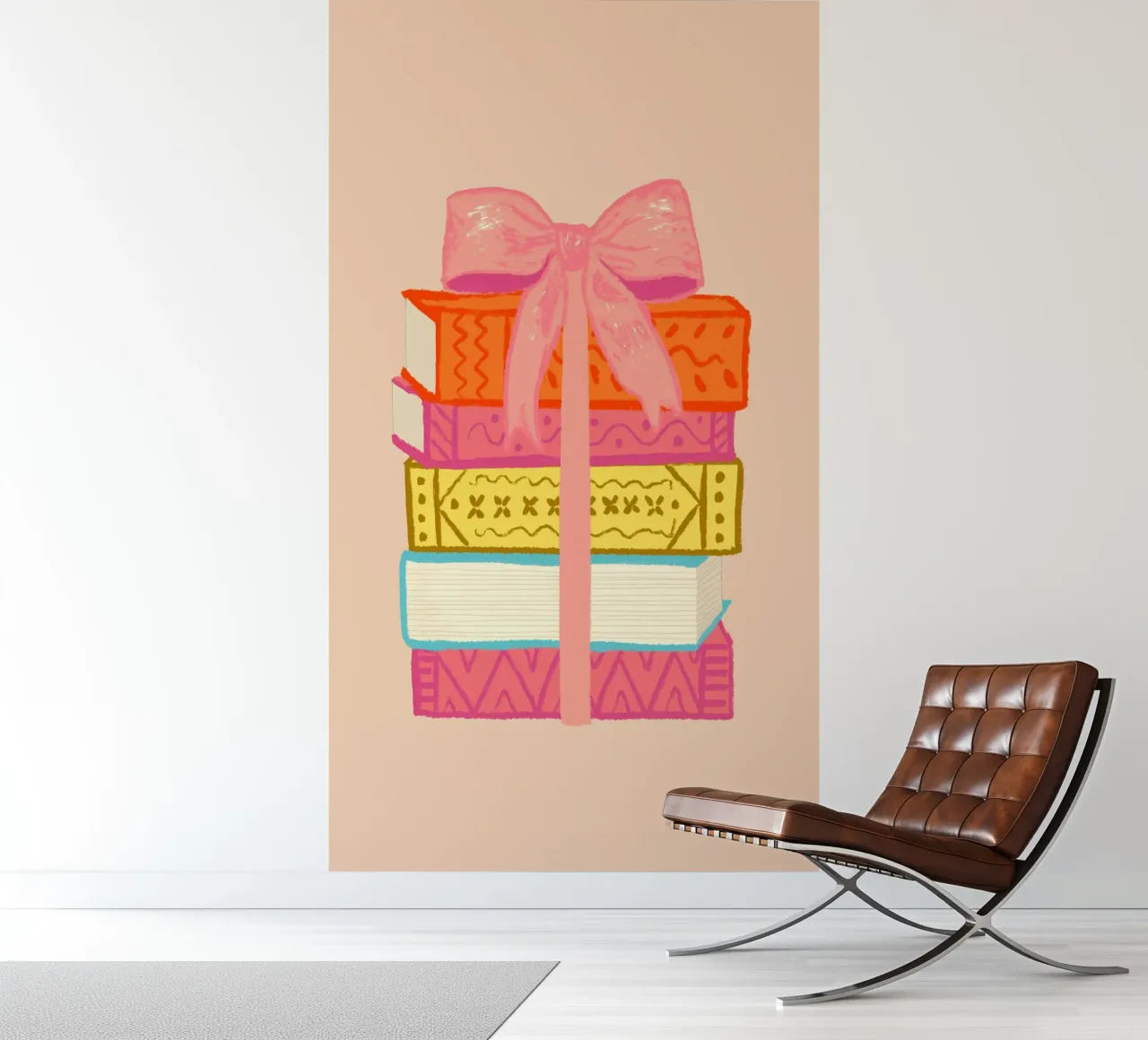 Book Stack fotobehang van Studio Dolci