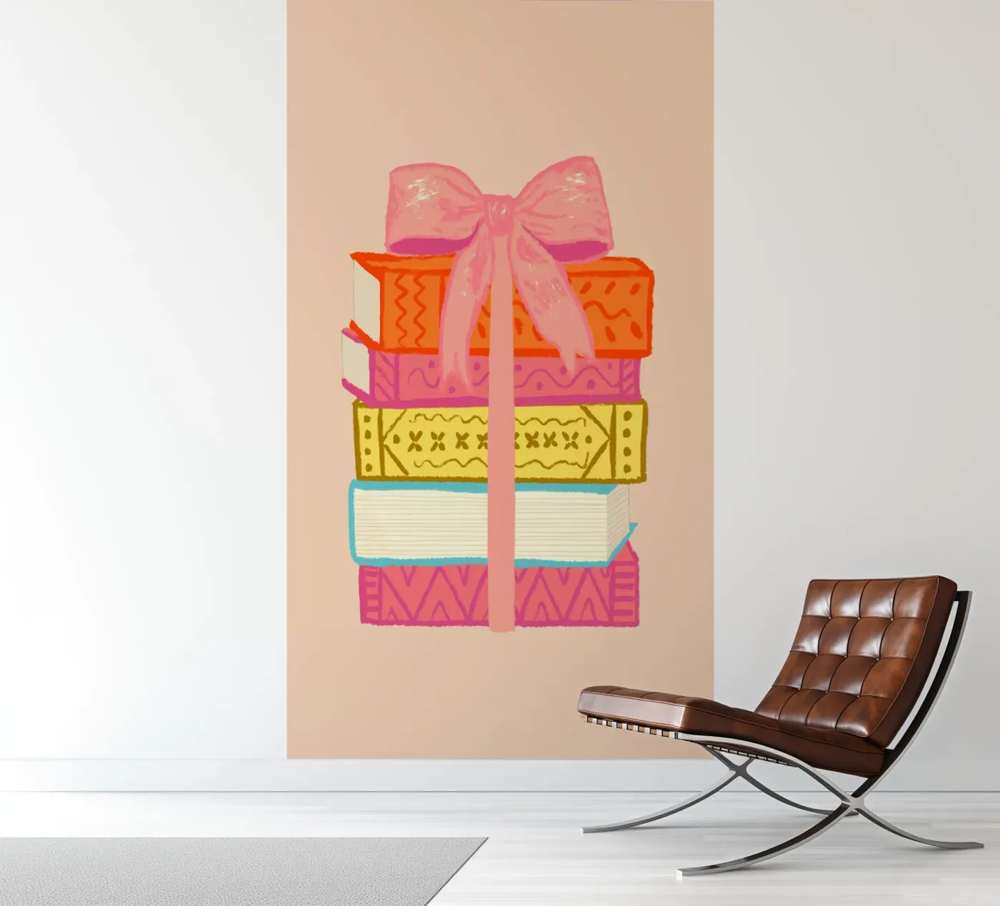 Book Stack fotobehang van Studio Dolci