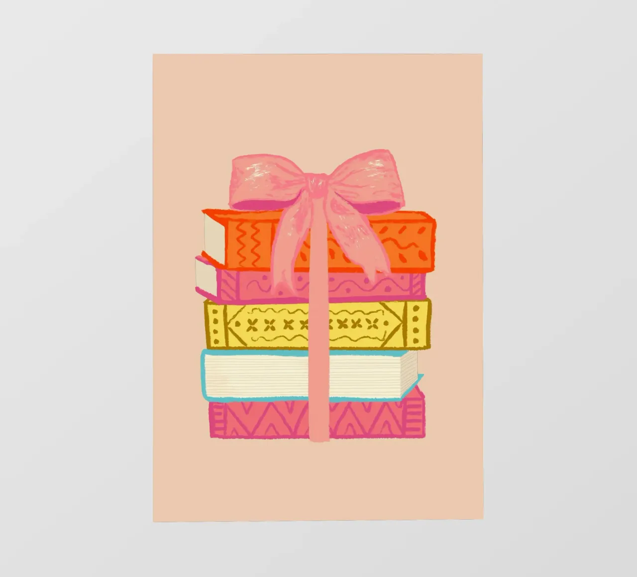 Book Stack fotobehang van Studio Dolci