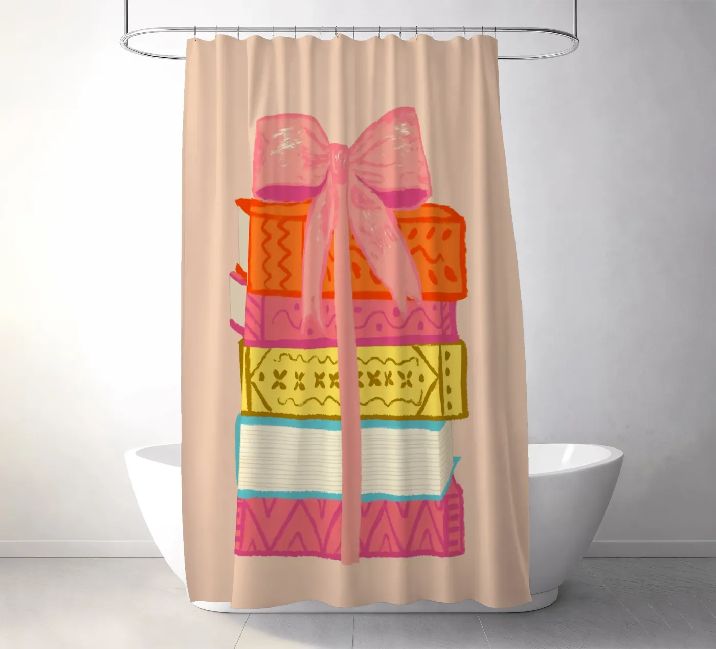 Book Stack Duschvorhang von Studio Dolci