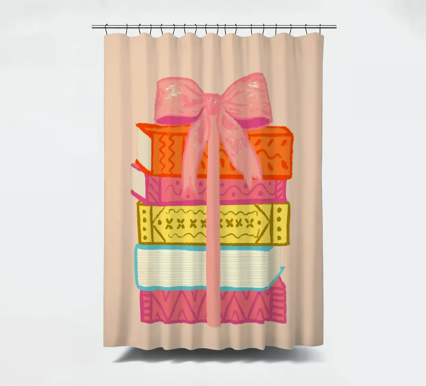 Book Stack Duschvorhang von Studio Dolci