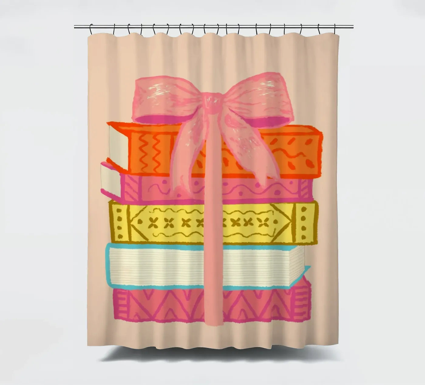 Book Stack Duschvorhang von Studio Dolci