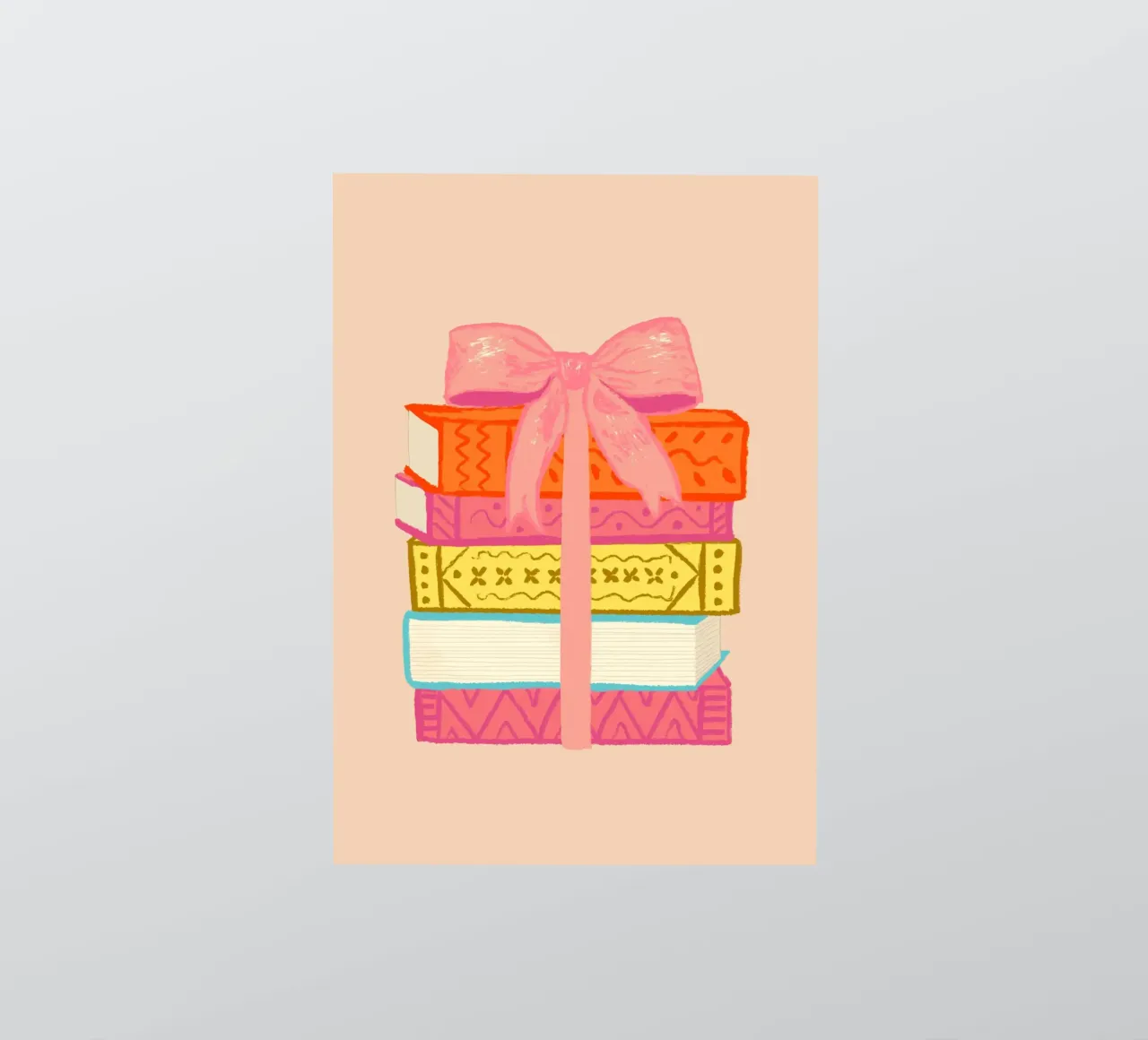 Book Stack sticker van Studio Dolci