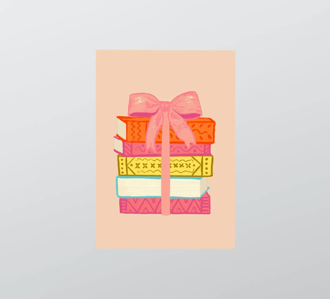 Book Stack sticker van Studio Dolci