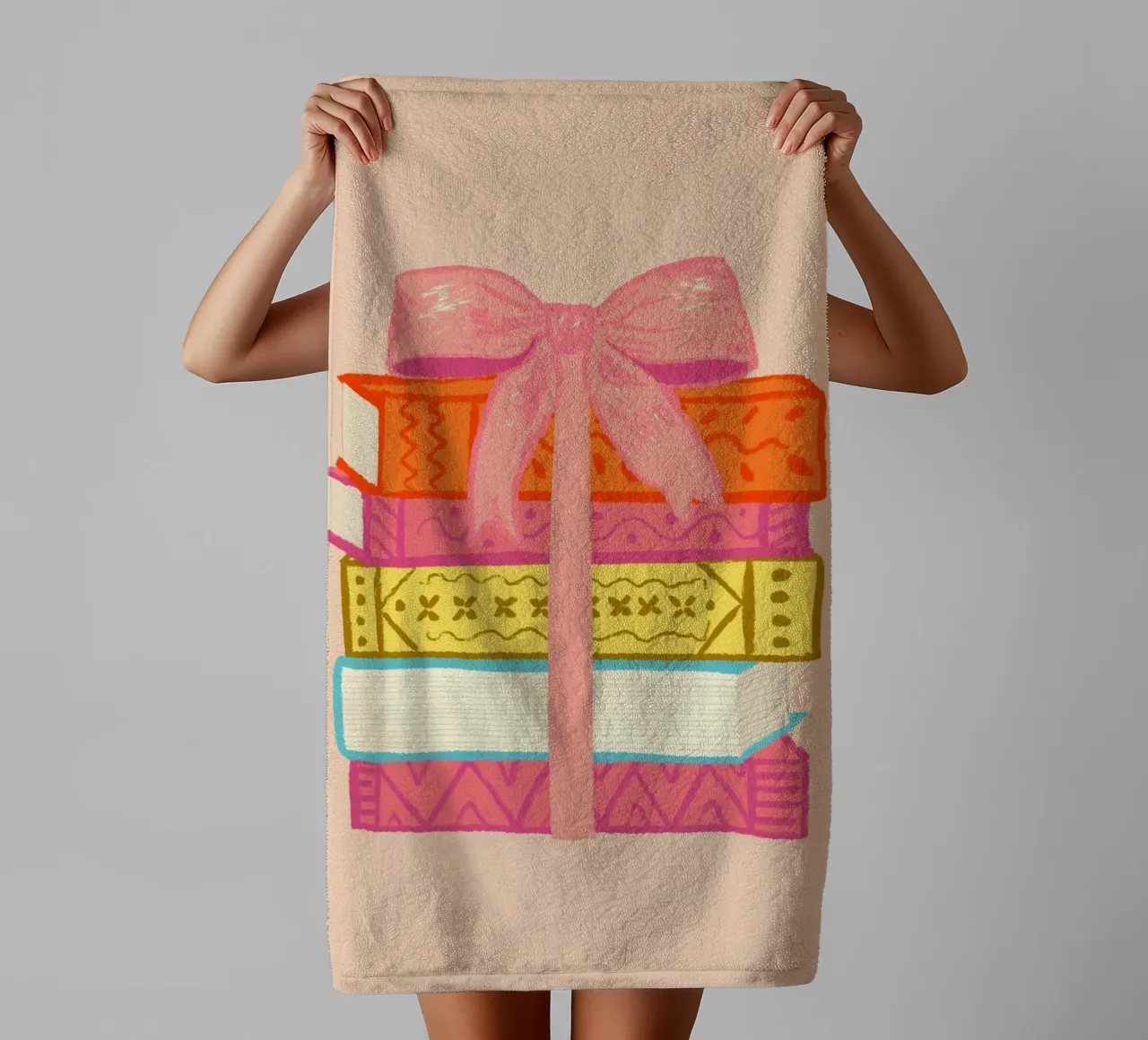 Book Stack badhanddoek van Studio Dolci