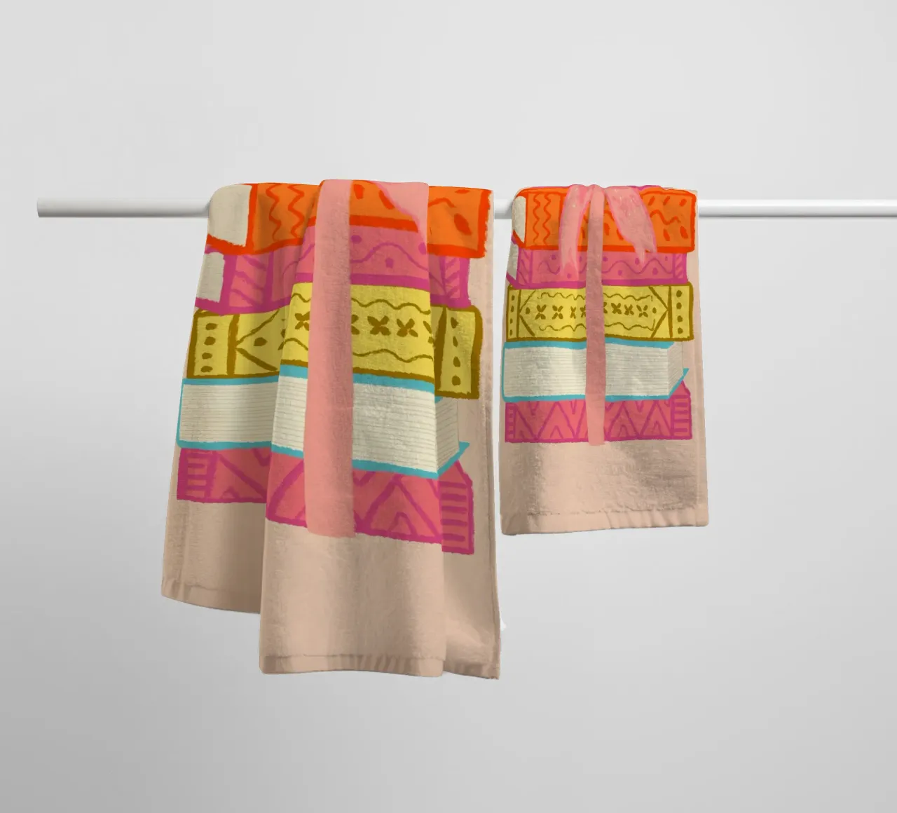 Book Stack badhanddoek van Studio Dolci