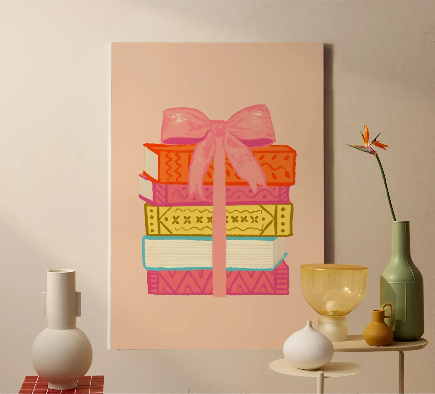 Book Stack toile de Studio Dolci