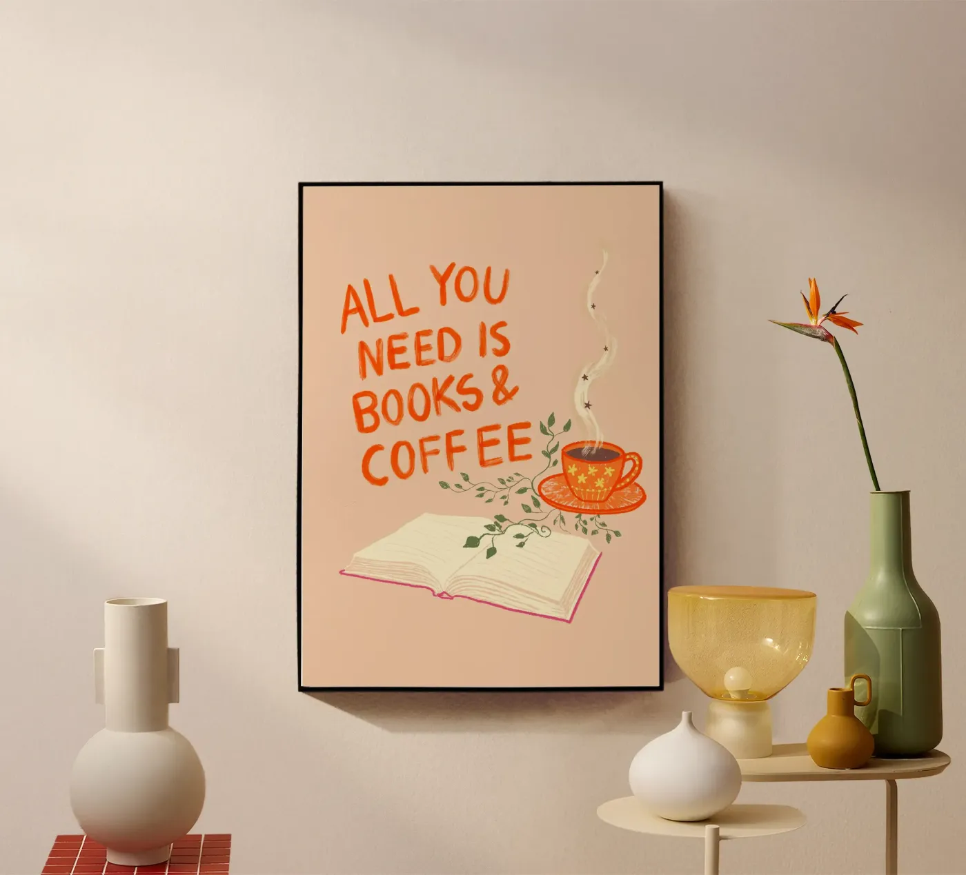 Books and Coffee plexiglass da Studio Dolci