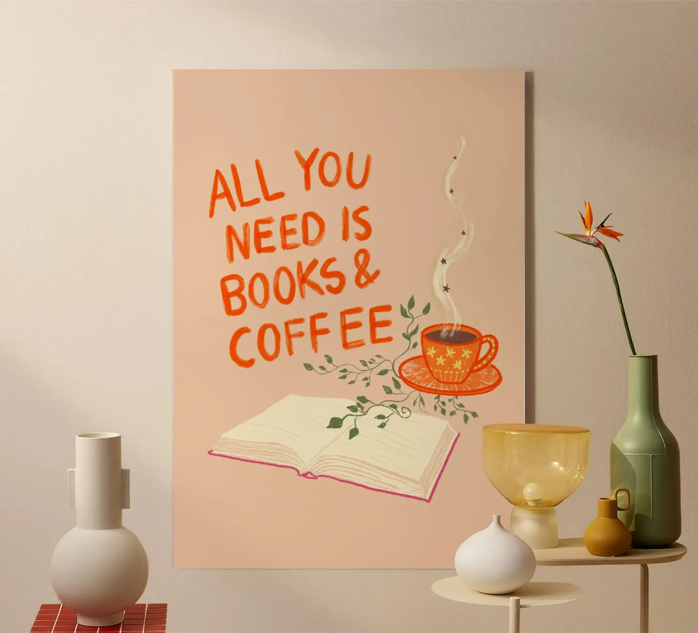 Books and Coffee plexiglass da Studio Dolci