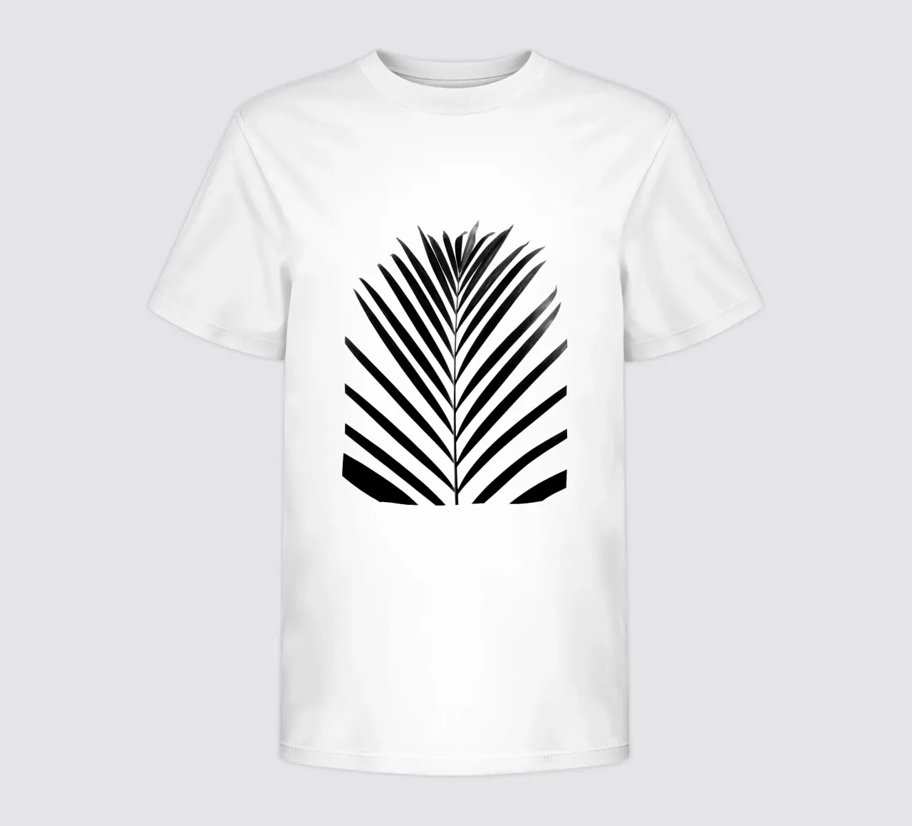 minimal PALM leaf - black & white edition t-shirt bambini da Studio Nahili