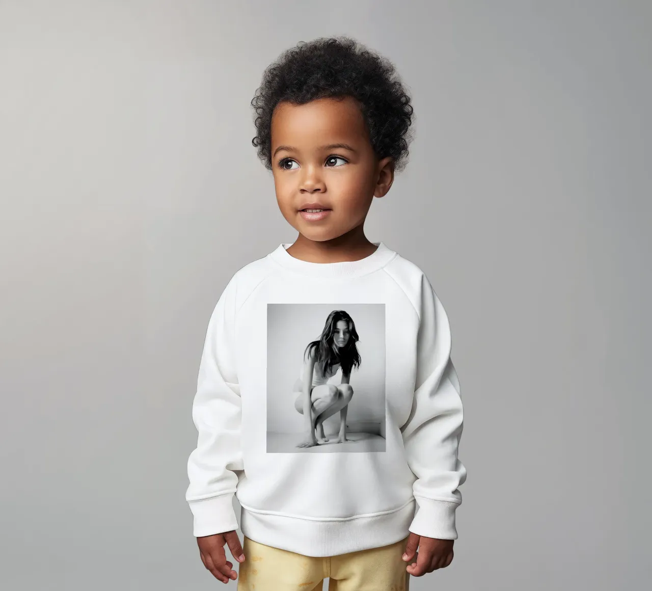 Kate Moss monocromatica felpa neonato da vintage