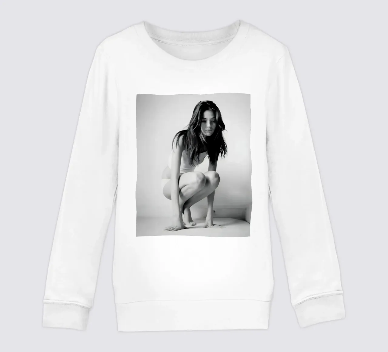 Kate Moss monocromatica felpa bambino da vintage