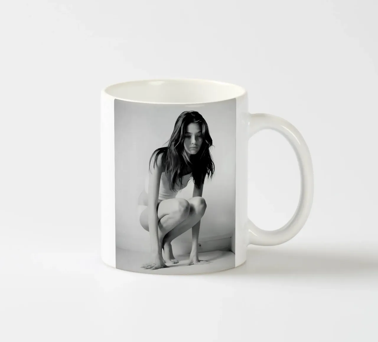 Kate Moss monocromatica tazza in ceramica da vintage