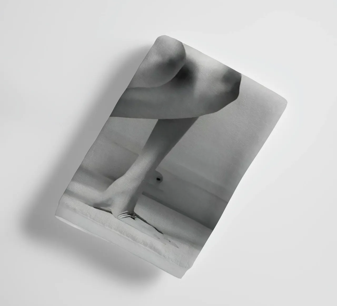 Kate Moss monocromatica asciugamano da bagno da vintage