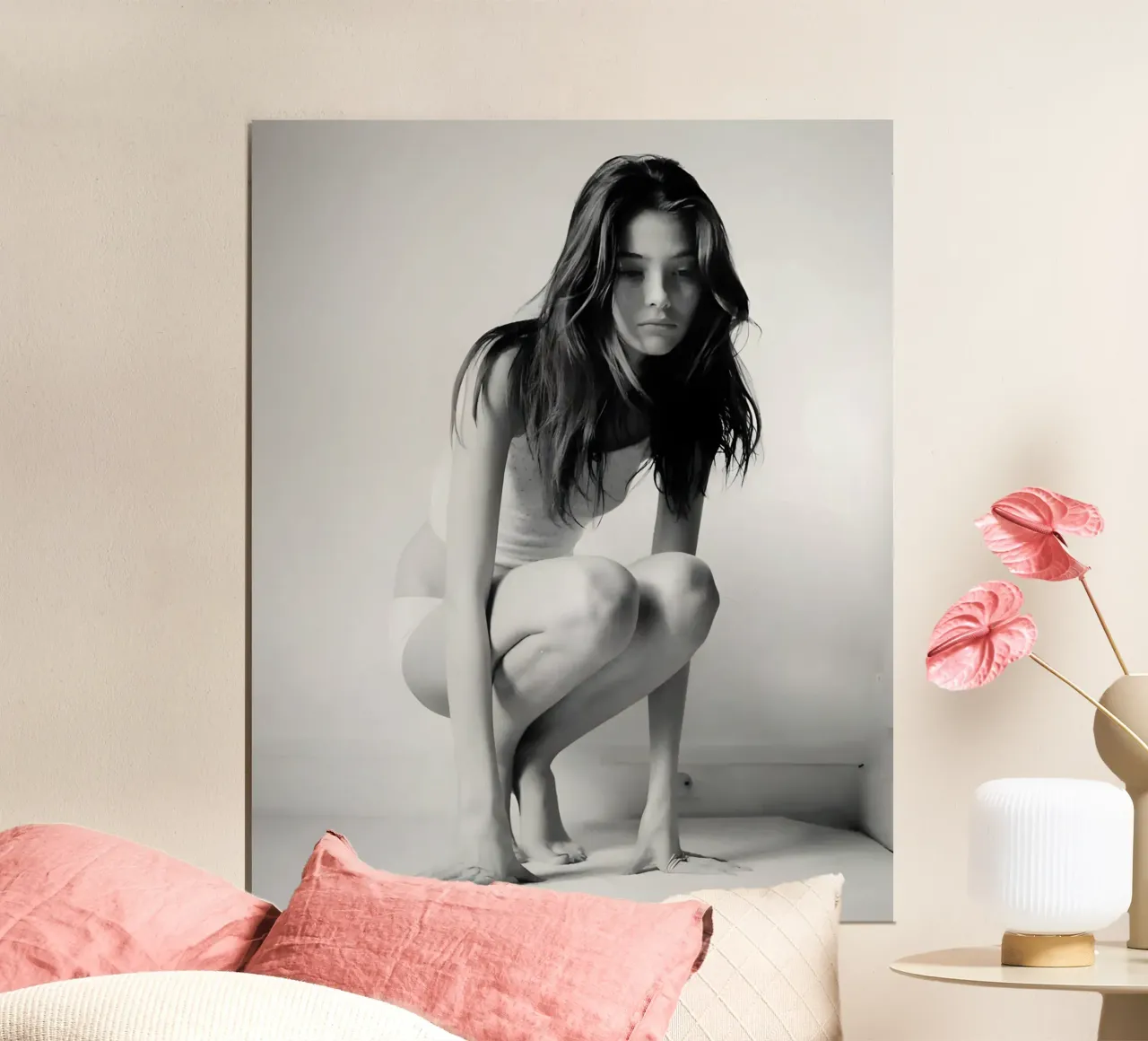 Kate Moss monocromatica carta hahnemühle da vintage