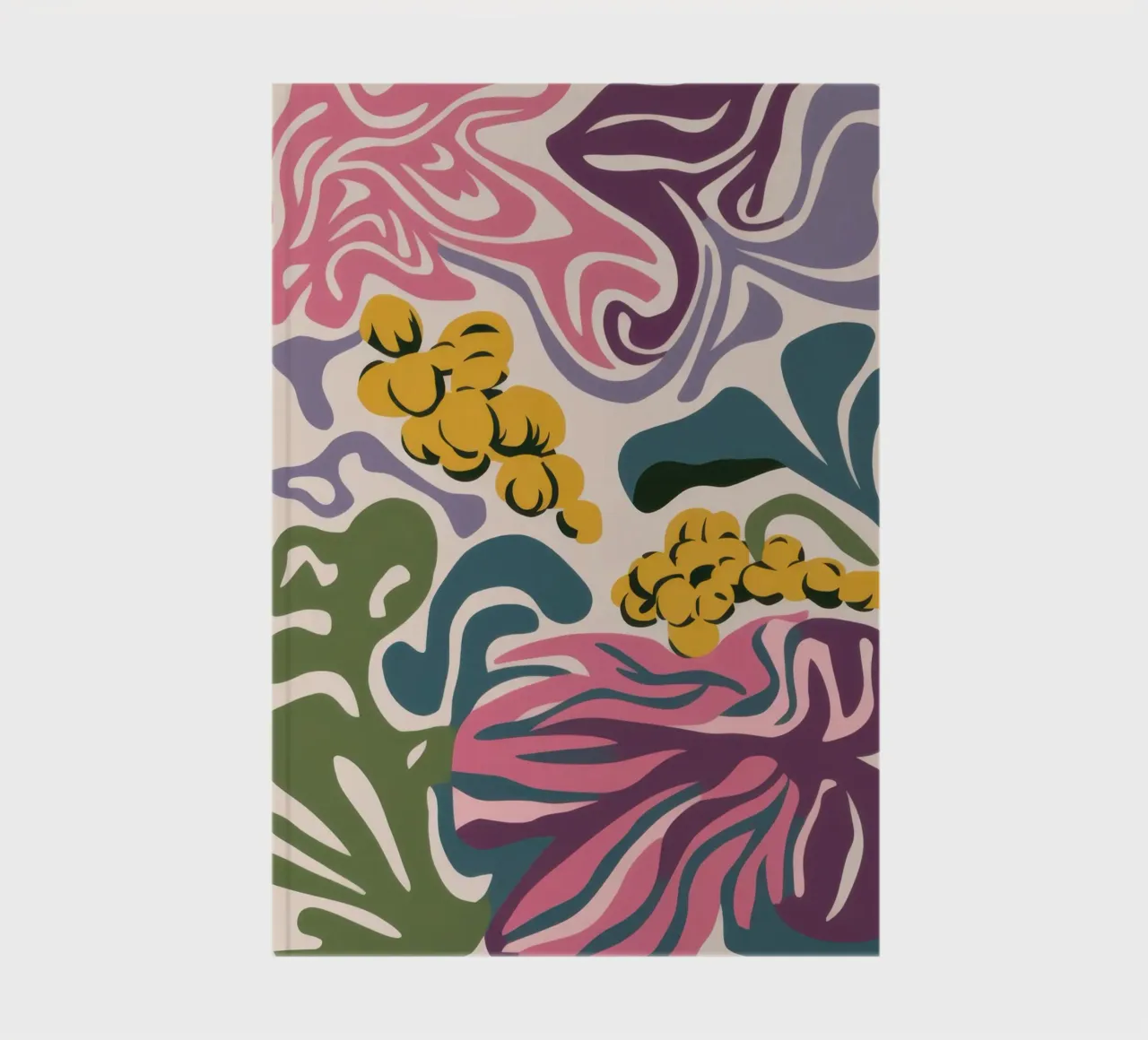 Ginger Root Abstraction notebook by Kala Martir