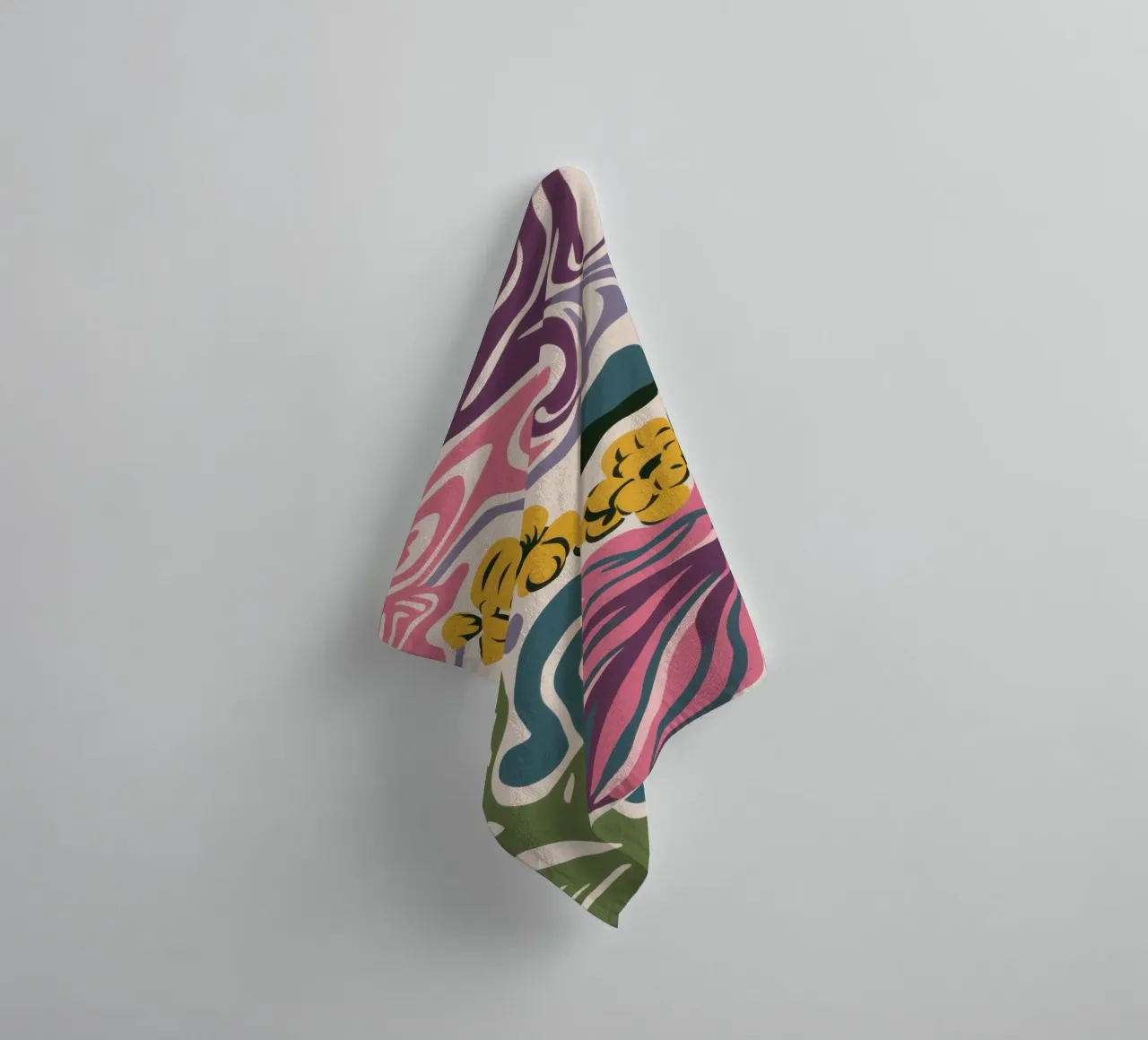 Ginger Root Abstraction towel by Kala Martir