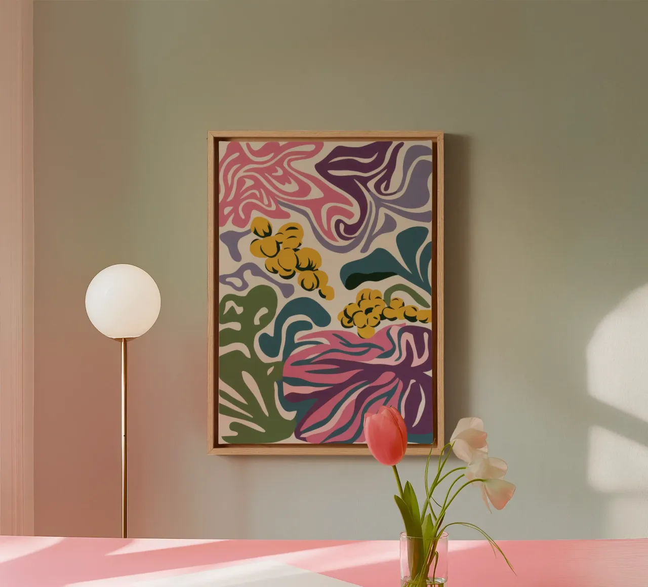 Ginger Root Abstraction canvas by Kala Martir