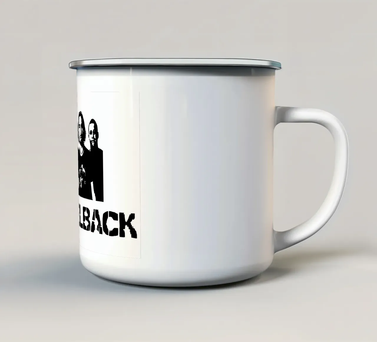 Nickelback tazza in smalto da vintage