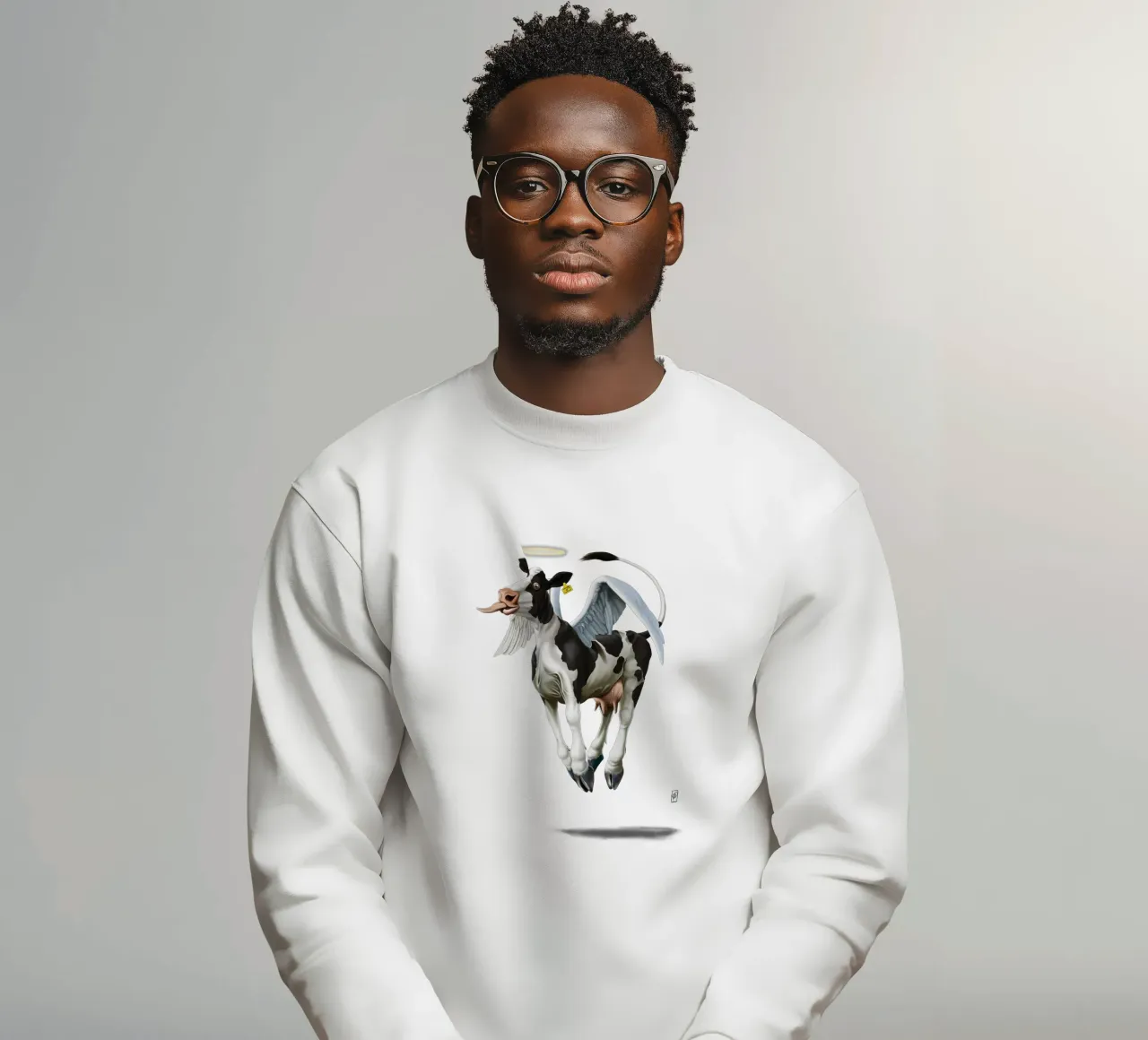 Holy Cow (Colour) felpa da Rob Art | Illustration