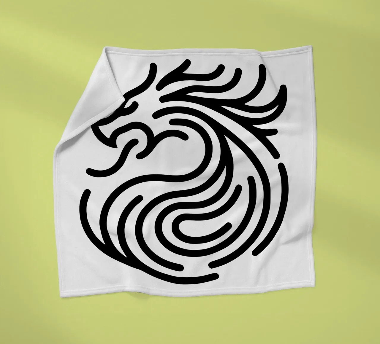 drago sputafuoco - l'energia in una semplice forma d'arte coperta in pile da Bold & Simple