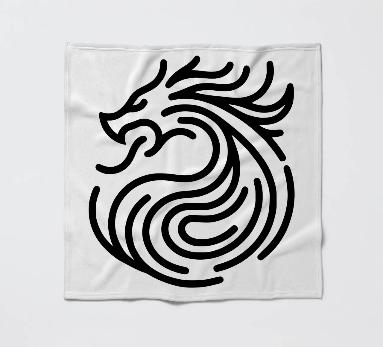 drago sputafuoco - l'energia in una semplice forma d'arte coperta in pile da Bold & Simple