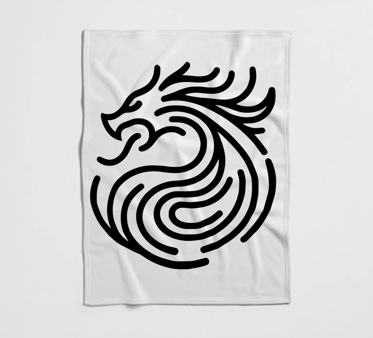 drago sputafuoco - l'energia in una semplice forma d'arte coperta in pile da Bold & Simple