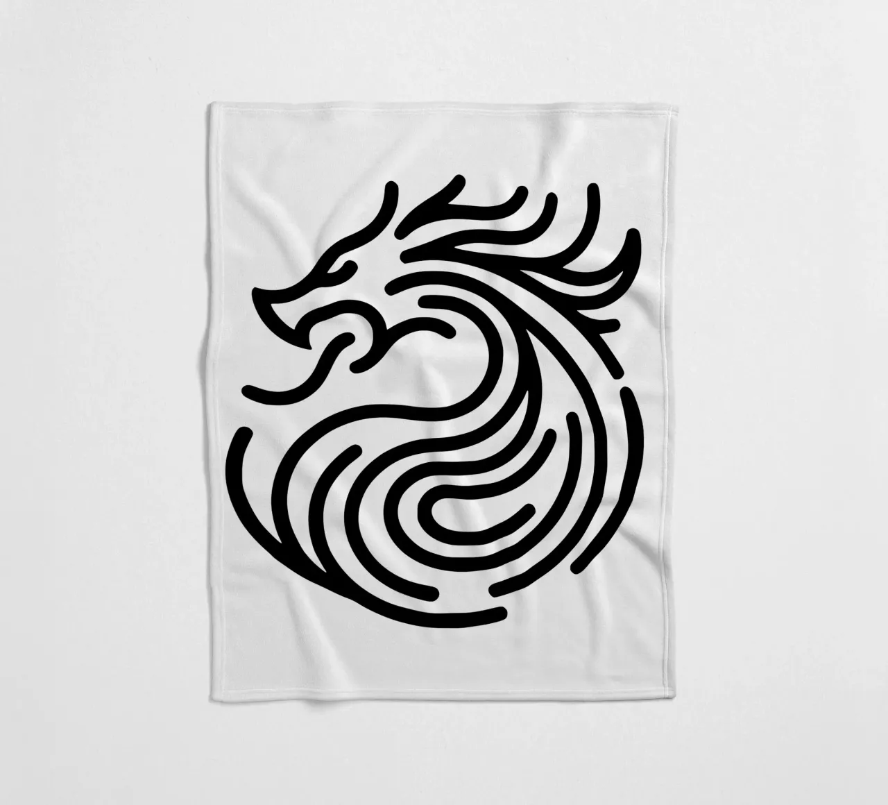 drago sputafuoco - l'energia in una semplice forma d'arte coperta in pile da Bold & Simple