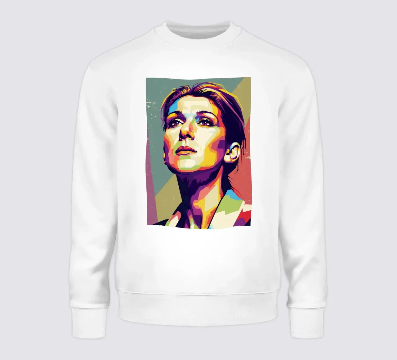 Ritratto pop art di Celine Dion felpa da Hantamrata