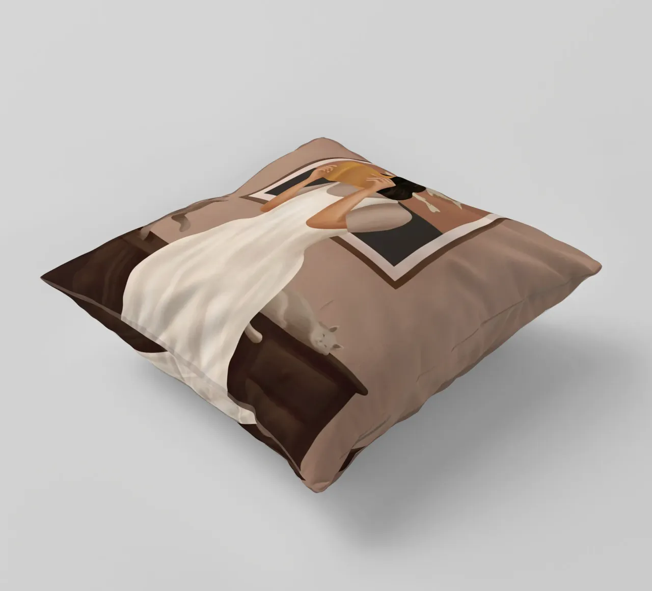 Losing Myself in a Book cuscino da cityart