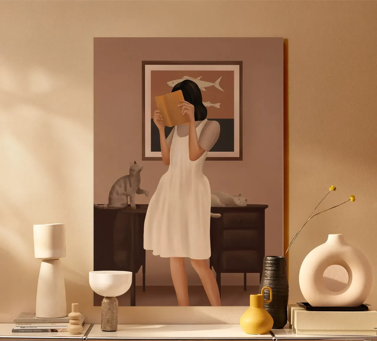 Losing Myself in a Book plexiglass da cityart