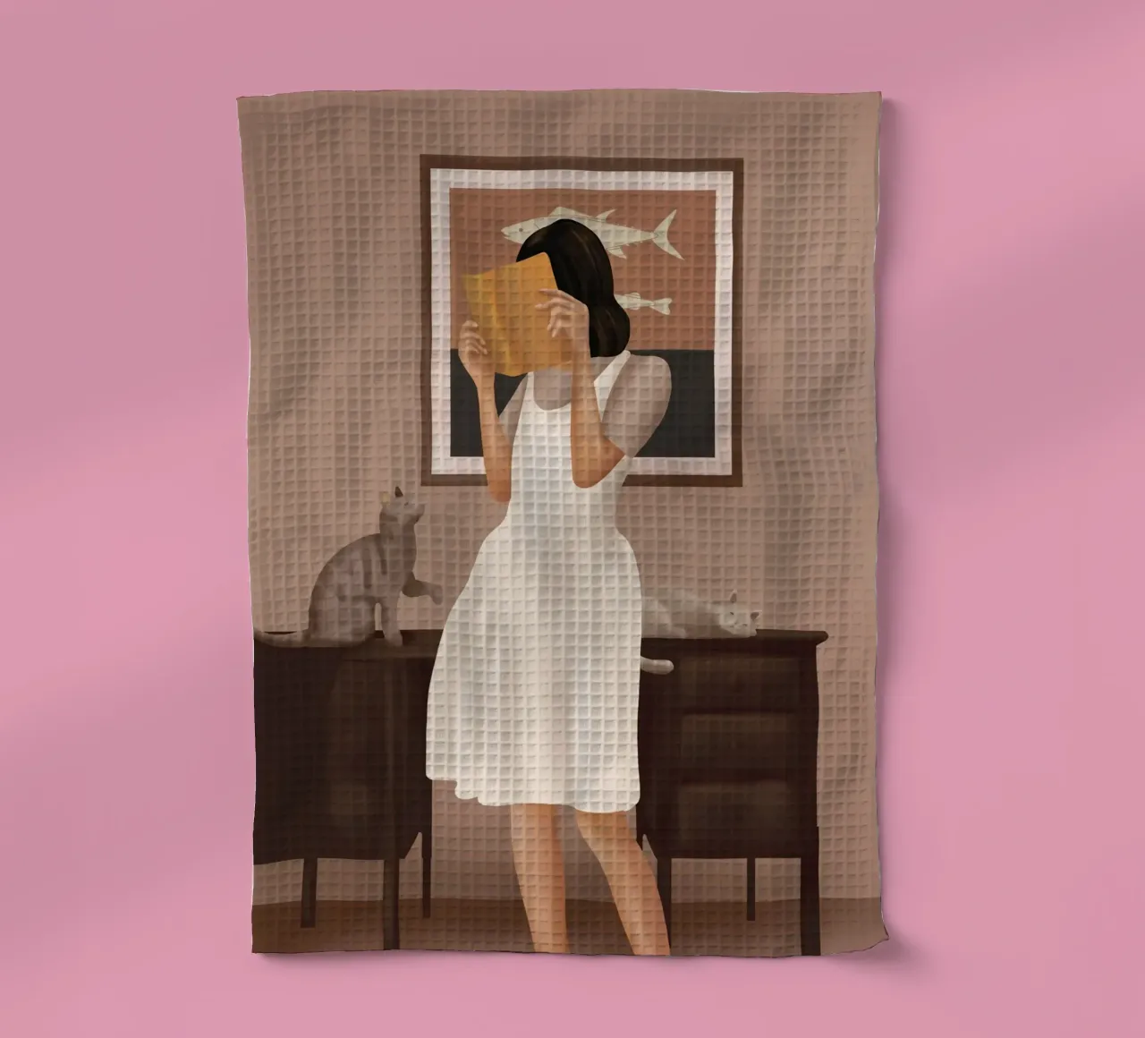 Losing Myself in a Book canovaccio da cucina da cityart