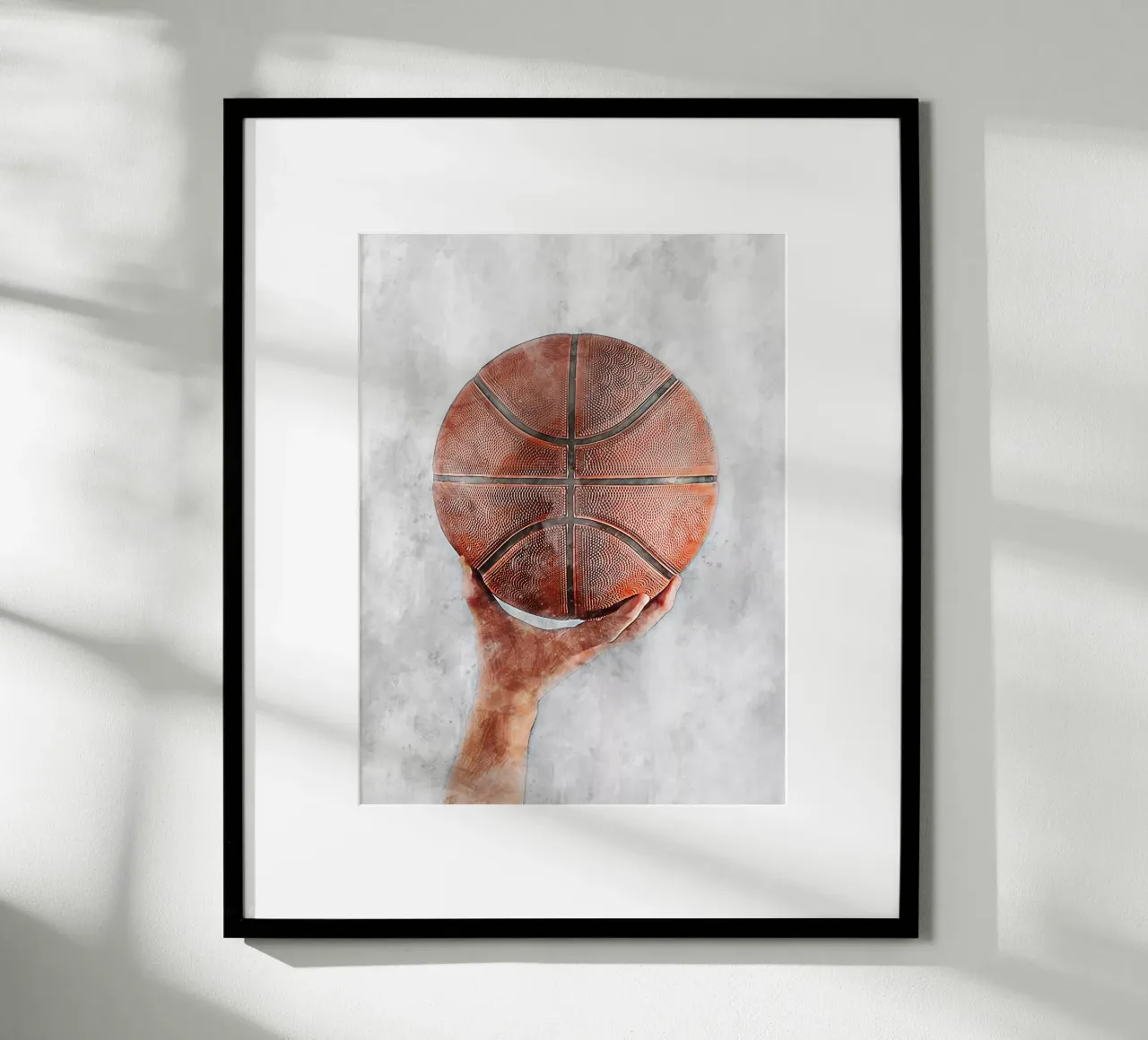 Pallacanestro - palla poster con telaio in alluminio da Mateo