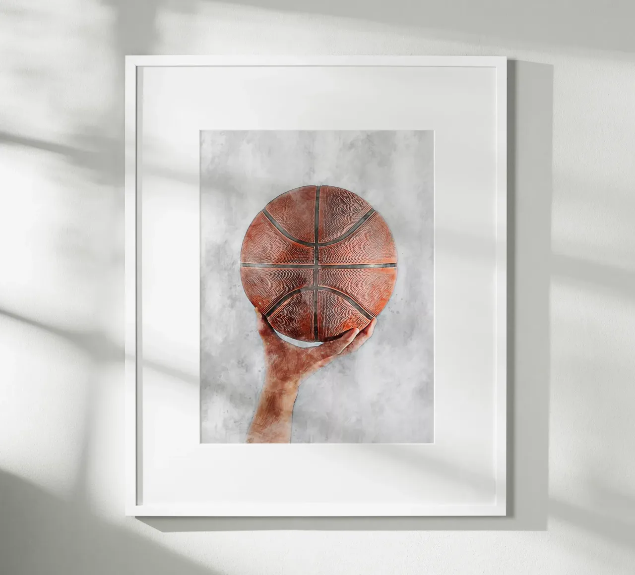 Pallacanestro - palla poster con telaio in alluminio da Mateo