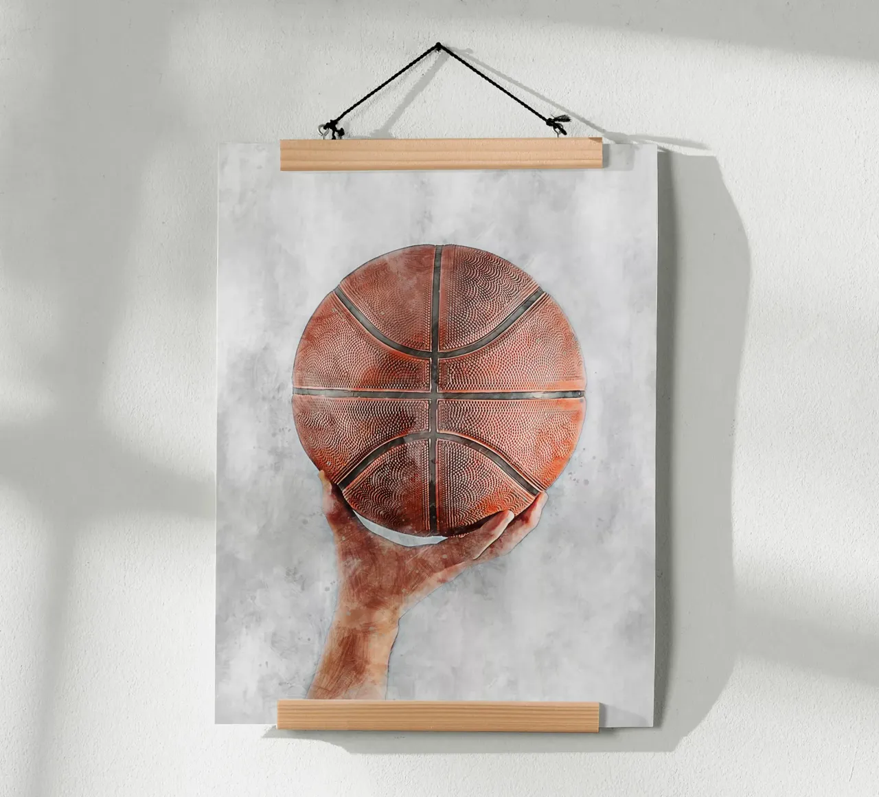 Pallacanestro - palla poster con telaio in alluminio da Mateo