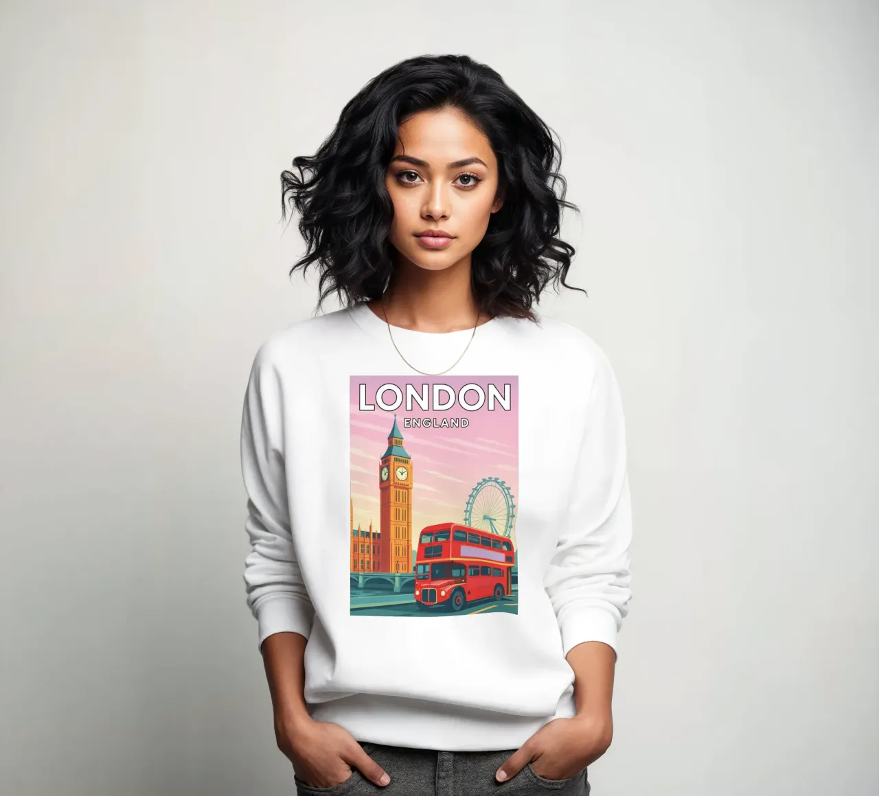 londra inghilterra disegno felpa da jasmines