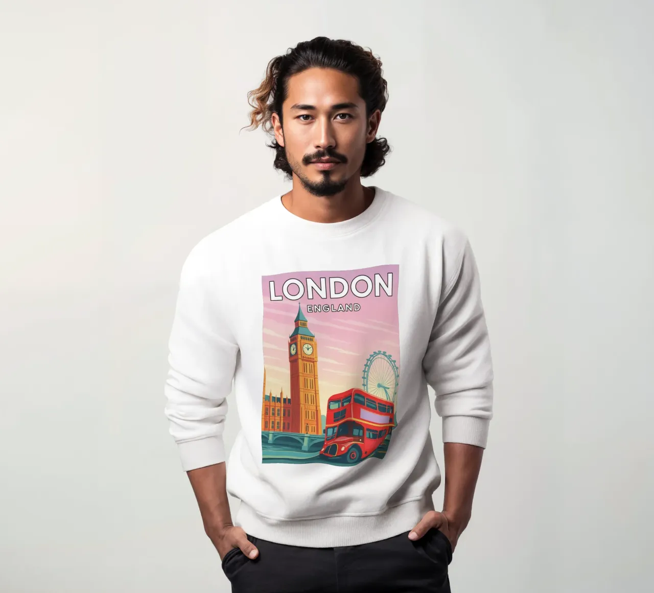 londra inghilterra disegno felpa da jasmines