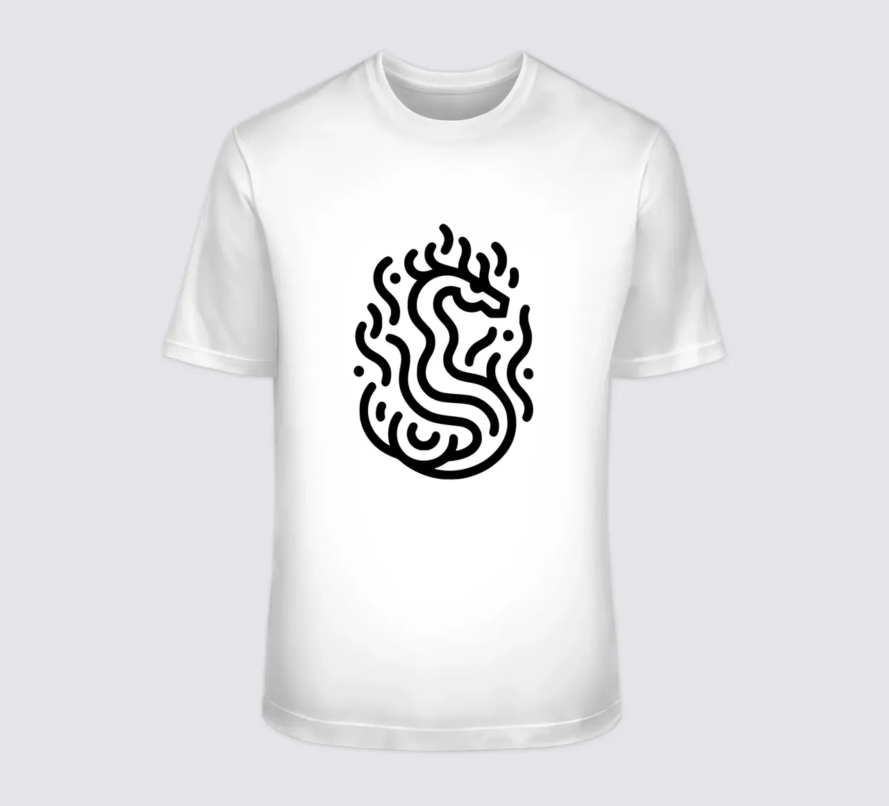drago fiammeggiante t-shirt da Bold & Simple
