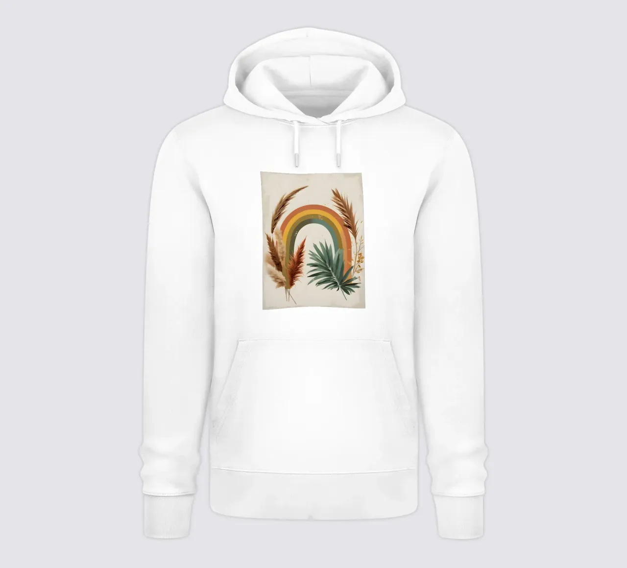 Boho Arcobaleno Botanico felpa con cappuccio da Botanical Gallery